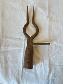 Antica forca forchetto per estrarre barbabietole
