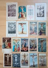 Lotto 33 Immaginette sacre + cartoline Crocifisso