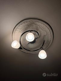 Lampadario / Plafoniera 3 faretti