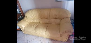 Divano in pelle 3 posti