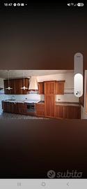 cucina in legno noce