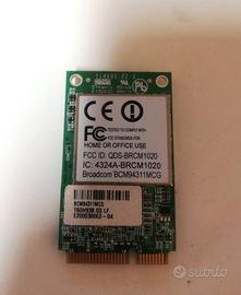 Scheda PCI-Express Wifi Wireless WLAN per Notebook