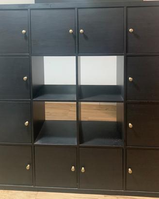 Kallax 16 scomparti con 12 ante ikea