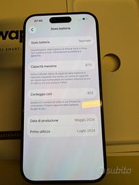 Iphone 15 pro 256gb blu