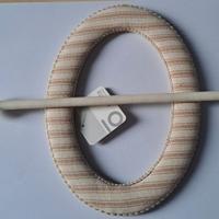 Fermatenda stile Sbabby Chic a righe