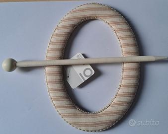 Fermatenda stile Sbabby Chic a righe