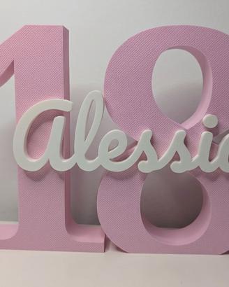 Decorazioni Diciottesimo + Portachiavi Segnaposto 