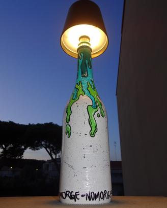 Lampada Bottiglia fatta a mano
