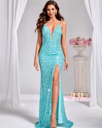 Vestito da sera  lungo in paillettes