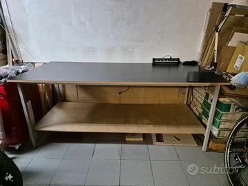 Banco da lavoro l 200 x p 90 x h 80 cm
