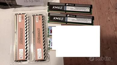 KIT RAM DDR3 per Desktop Corsair XMS3 1600Mhz