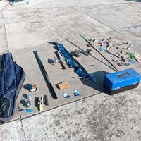 Attrezzatura pesca lago/fiume COMPLETA – 4 canne