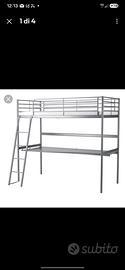 Letto soppalco Ikea con Scrivania