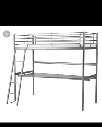 Letto soppalco Ikea con Scrivania