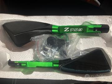 Specchietti  kawasaki z750 colore black+green