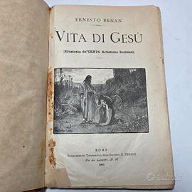 Libro Vecchio 1893 - Ernesto Renan Vita di Gesù
