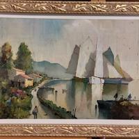 Dipinto olio su tavoletta. 