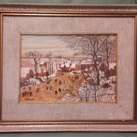 Quadro Inverno del pittore Menegatti