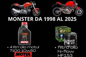 KIT TAGLIANDO DUCATI MONSTER T.T. OLIO MOTUL