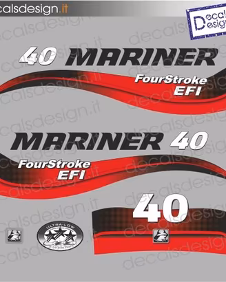 kit di adesivi per motore marino mariner 40 cv EFI