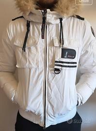 Giacca Boomber Museum Bianco con cappuccio