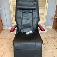 Sedia a sdraio massaggiante imbottita in pelle