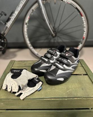 Scarpe Ciclismo Nalini n. 41 con Attacchi + Guanti