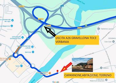 Capannone, abitazione e terreno