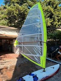 windsurf completo 2,8 mt vela 5,7 mt