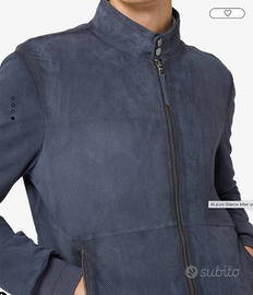 At.p.co Giacca biker pelle traforato