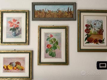 Lotto quadri decorativi vintage