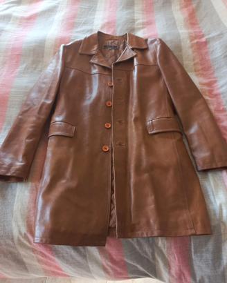 Giacca lunga in vera pelle Masterpelle taglia L