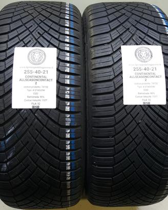 2 GOMME 255 40 21 CONTINENTAL A74152