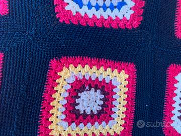 Copriletto artigianale fatto a mano in pura lana