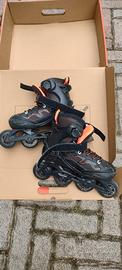 Roller Decathlon Fitness 3 Black Orange 32/35