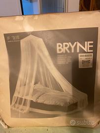 Zanzariera Baldacchino IKEA BRYNE per Letto Bianca