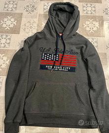 Felpa uomo grigia US POLO ASSN