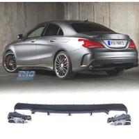 DIFFUSORE MERCEDES CLA C117 13-16 AMG CLA45 NERO C