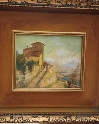 Quadro antico 800 1800 Macchiaiolo Toscana dipinto