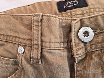n.2 jeans Brioni nero e marrone t.30
