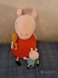 Peluche Peppa pig e George