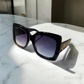 Gucci GG0083S Occhiali da Sole Quadrati Oversize 