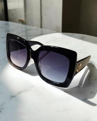 Gucci GG0083S Occhiali da Sole Quadrati Oversize 