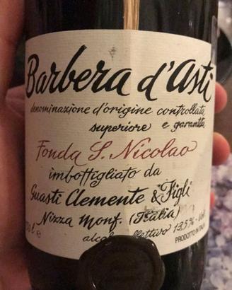 BARBERA D'ASTI SUPERIORE ANNO 2001