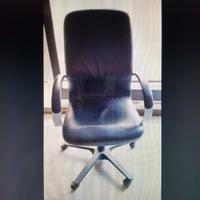 poltrona presidenziale in pelle naturale