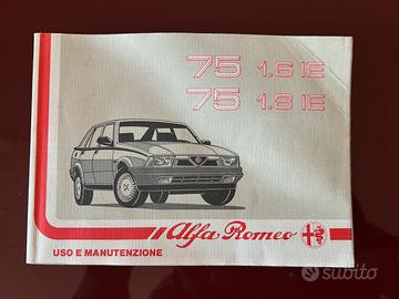 Libretto Uso e Manutenzione – Alfa 75 1.8 i.e.