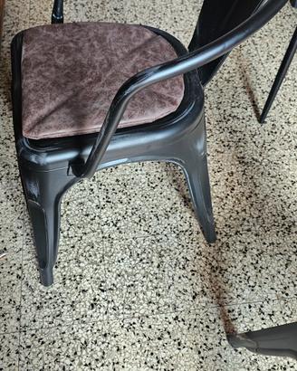 sedie nuove industriali con cuscino