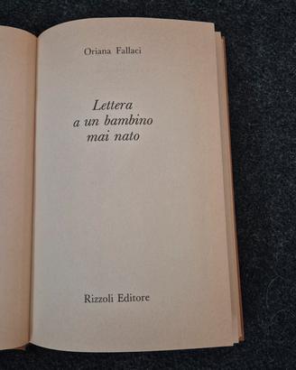 Oriana Fallaci - Lettera a un bambino mai nato