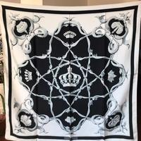 Foulard Hermes Crowns blu 1969 (Jackie.Kennedy)