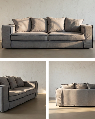 Divano in Cotone e Piume – Stile Moderno e Comfort